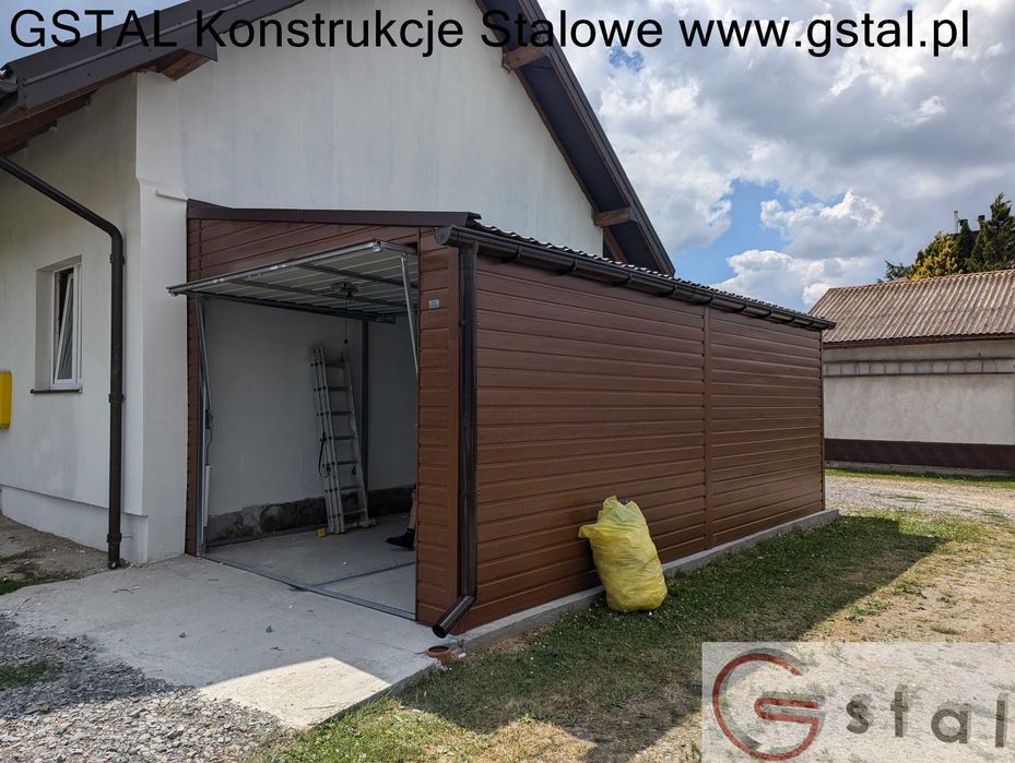 garaż domek na wymiar producent 6x6 3x5 4x6 9x6 6x5 profil ocynkowany