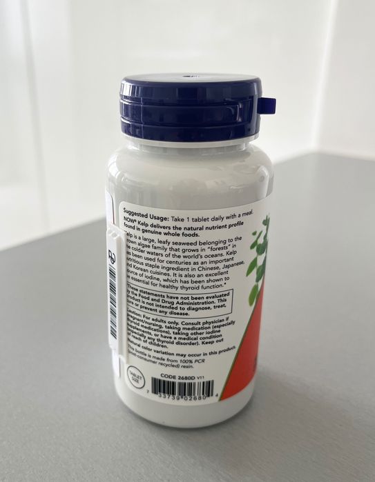 Kelp suplemento Now Foods NOVO