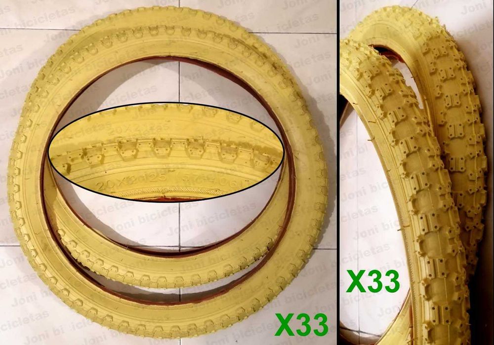 Pneus de bicicleta BMX e chopper (rasto antigo)