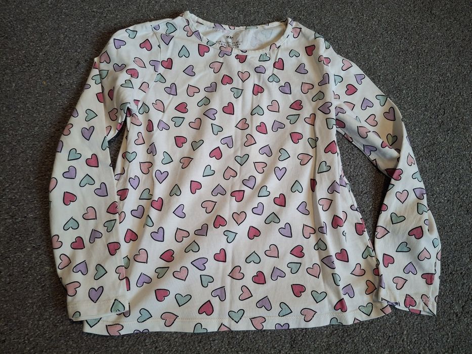 Bluzeczka serduszka HM H&M 122/128