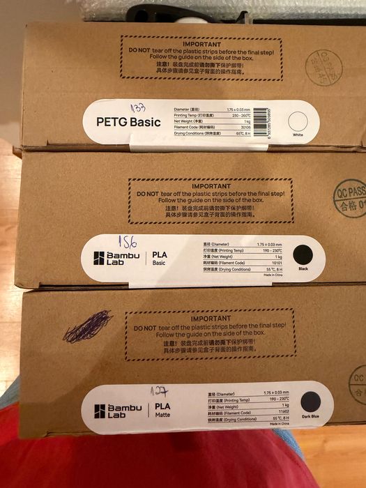 Filamento BambuLab Pronta Entrega