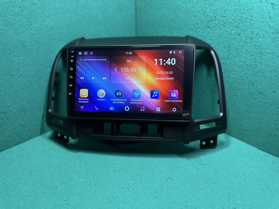 Магнитола андроїд для Hyundai Santa Fe 2,  9 дюйміа , CarPlay