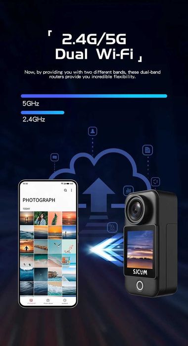 Câmara SJCAM C300 4K - Pocket
