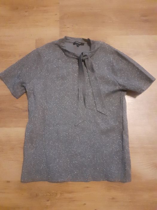 Bluzka nikkie srebrna wiązanie tanio