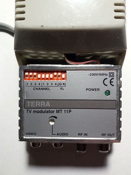 TV modulator MT 11P / Modulator MT-11P Terra kanały 21-69