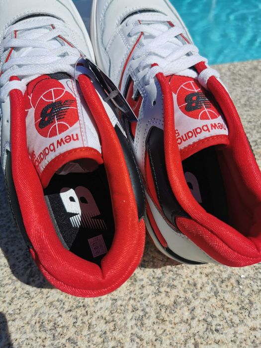 New Balance 550 White/Red 41,5 l 42