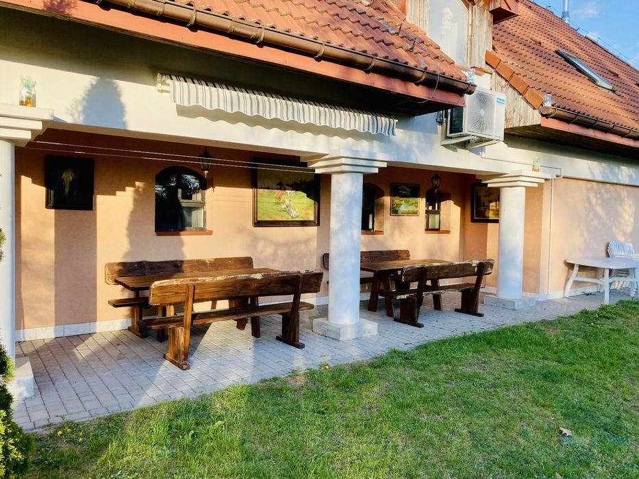 16 osobowy dom z kortem tenisowym, balią i sauną na Mazurach