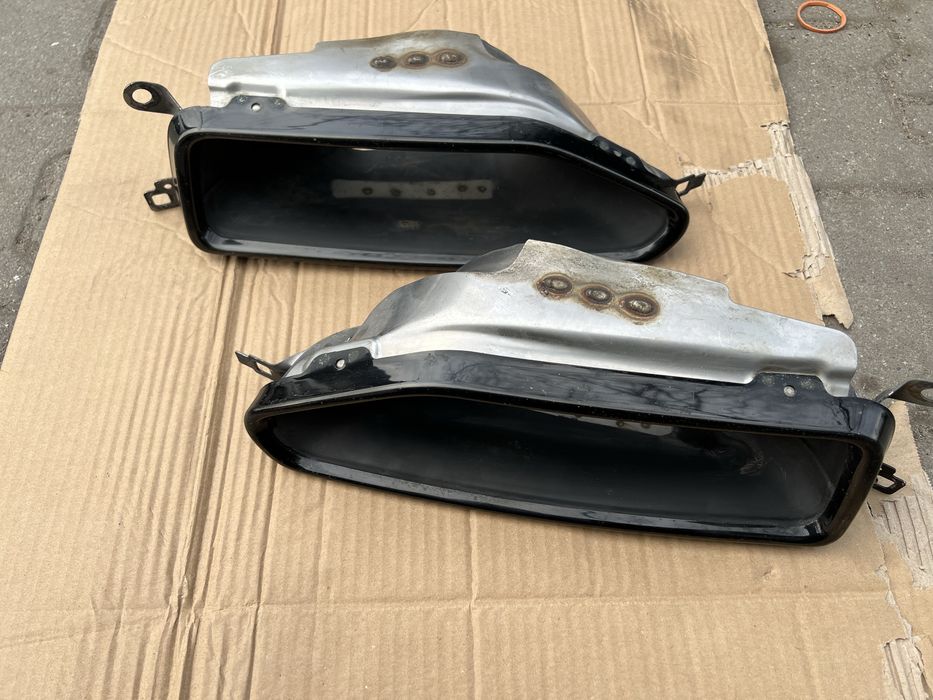 Końcówki wydechu BMW G11 G12  LCI m pakiet czarny połysk