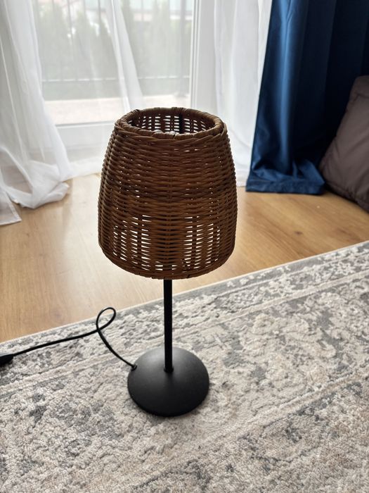 Ratanowe Piękne 2 lampki nocne