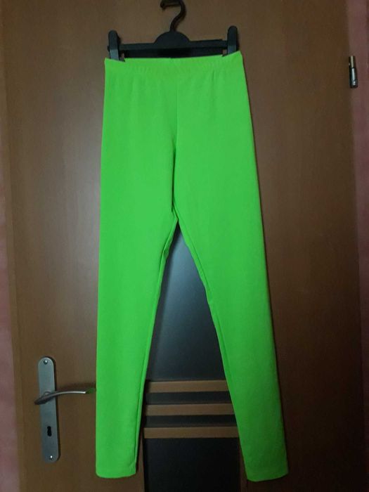 Legginsy, top, komplet sportowy getry zielone viktorowna S