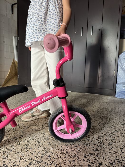 Bicicleta de Aprendizagem Rosa Sem Pedais