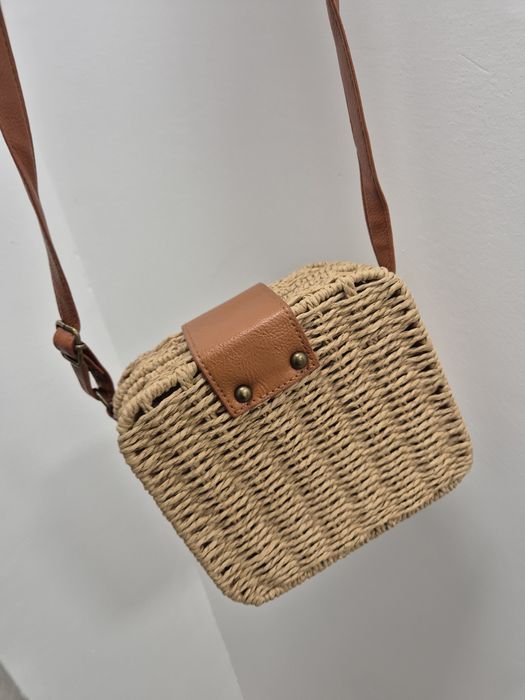 Torebka pleciona koszyczek