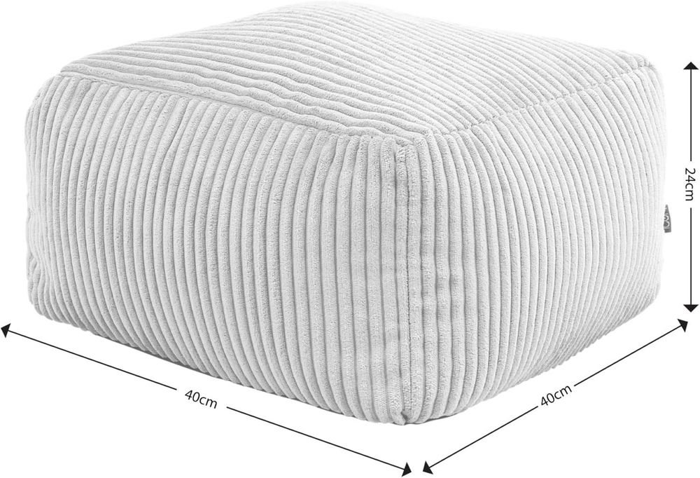 Puff Grande Confortavel + Apoio de pés