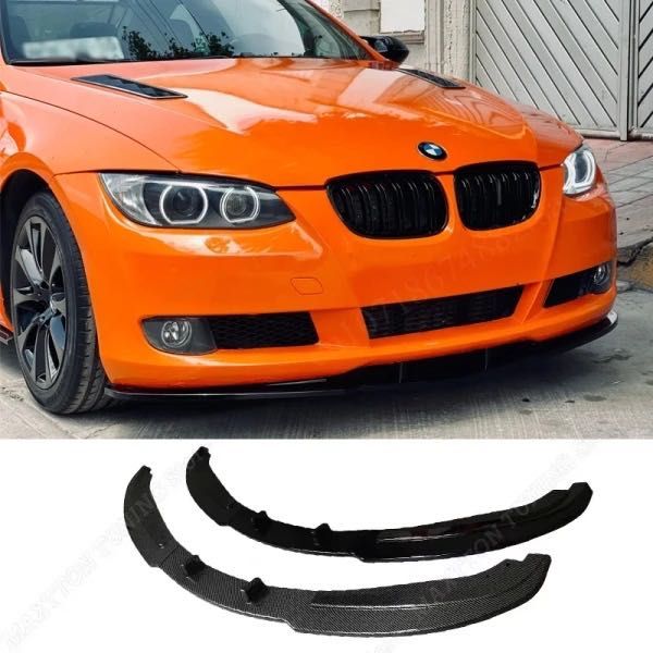 Губа на передний бампер BMW E92 накладка бампера БМВ Е92 юбка бмв е92 сплитер обвес спойлер