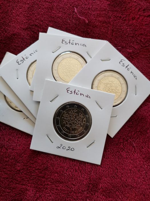 Moeda UNC comemorativa de 2€ - Estónia 2020