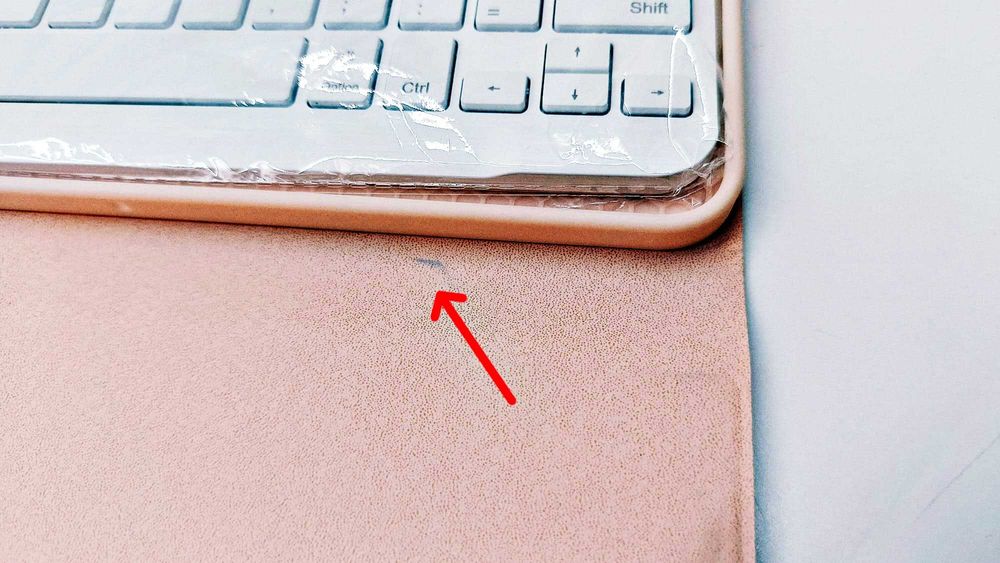 Etui z klawiaturą Bluetooth AZERTY iPad Air 11" 2024, różowe