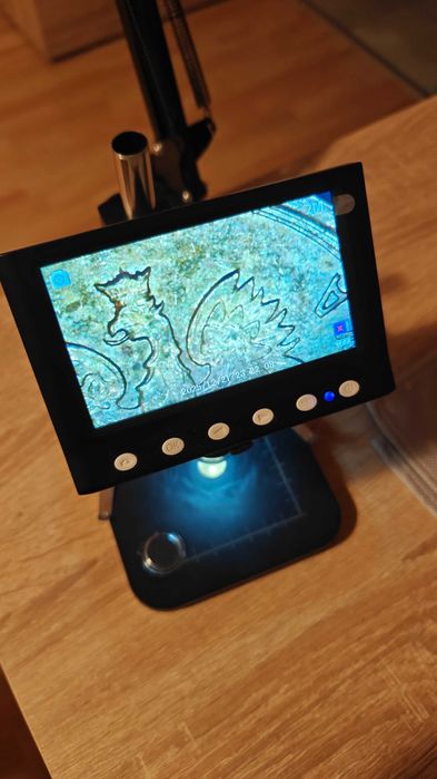 Mikroskop cyfrowy 1000X + ramię ze stali węglowej