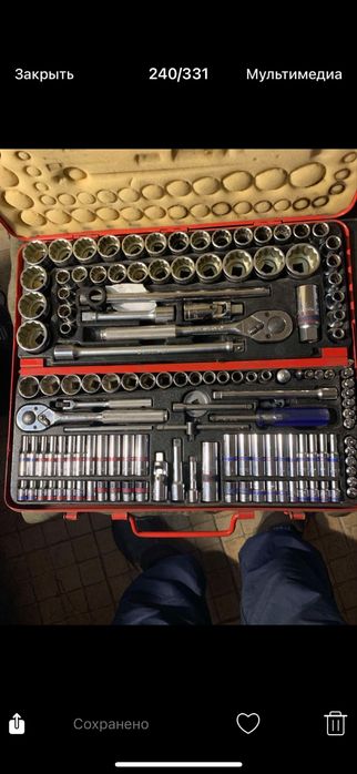 Набір торцевих головок з тріскачкою King Tony 9033CR та TOPTUL GSAI150