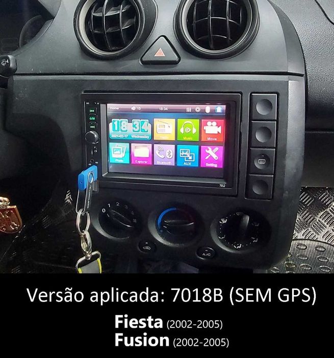 Rádio 2DIN • Ford Fiesta / Fusion (2002 a 2008) • Android • [4+64GB]