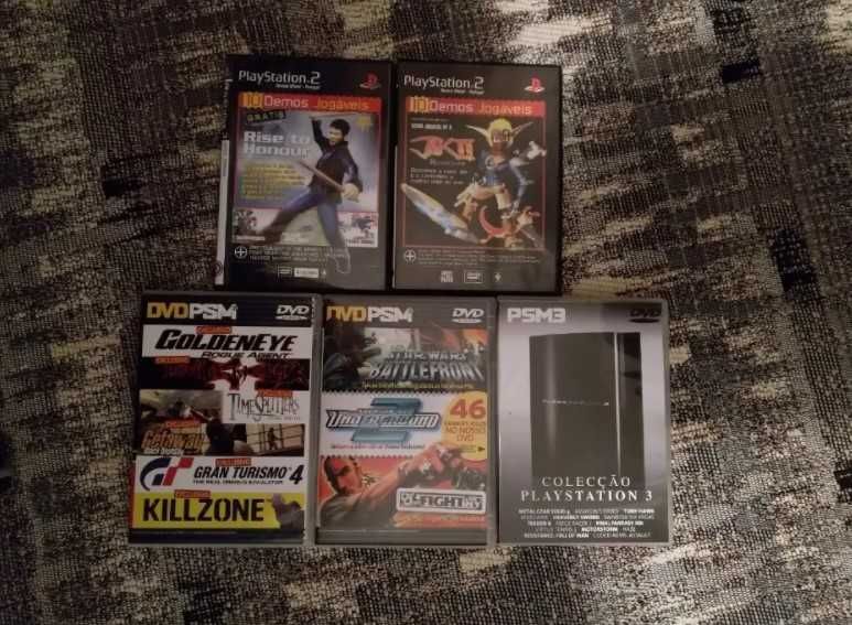 Vários CD e demos PC e demos PS2 e DVD64551322231043124