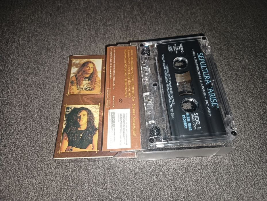 Sepultura Arise Kaseta roadrunner records 1991