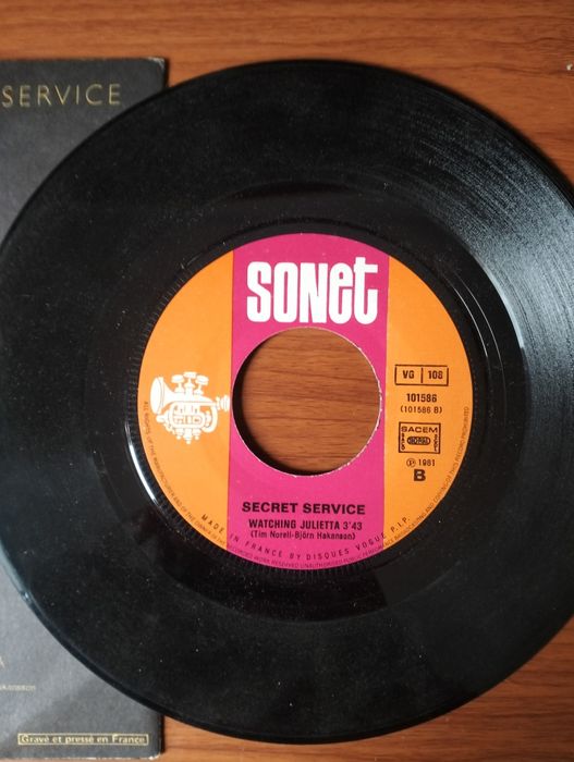 Disco de vinil single Secret Service