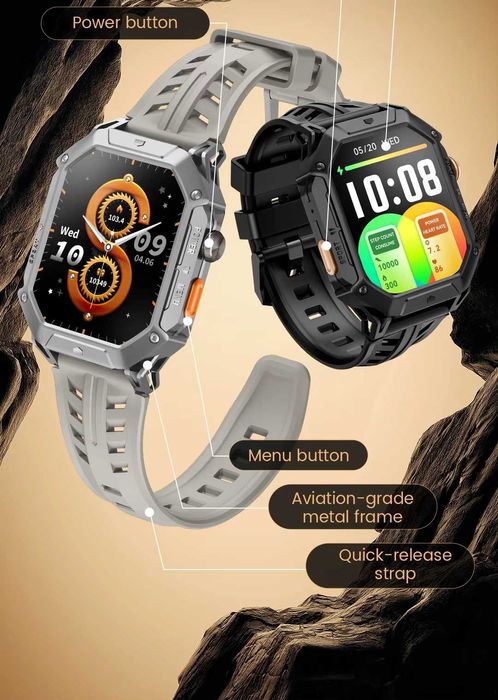 Умные часы HAYLOU IRON N1 НОВИНКА! Bluetooth, 5 АТМ батарея 30 дней