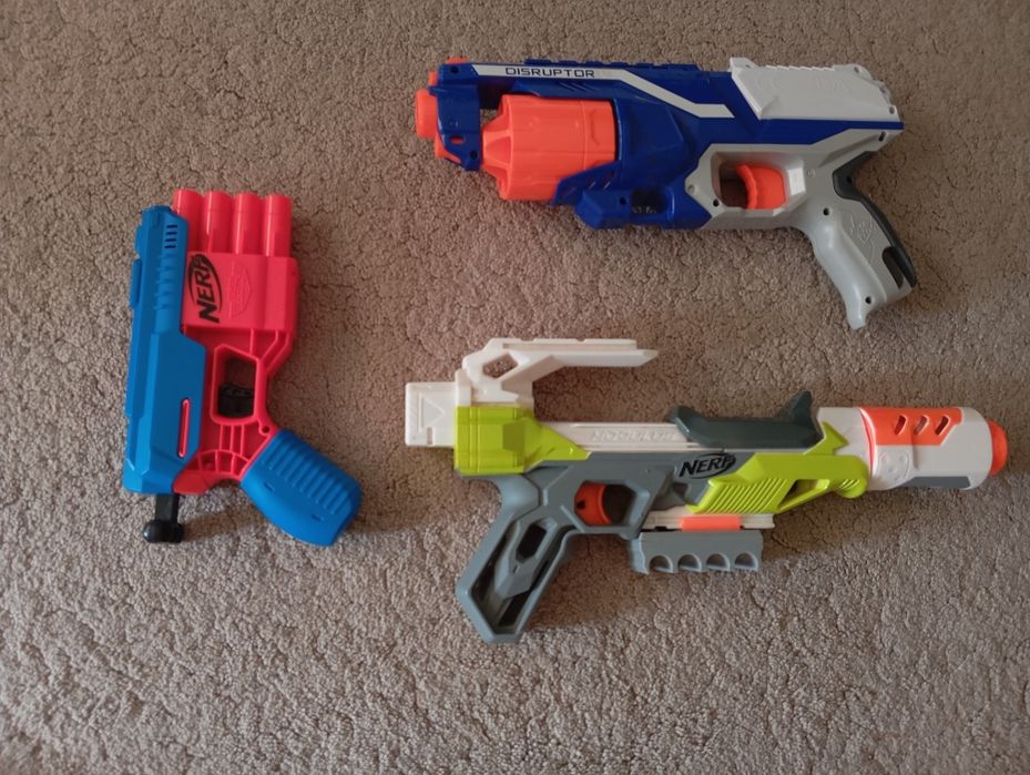 Lote 3 Armas Nerf (Elite Disruptor + Alpha Strike) + 11 Dardos