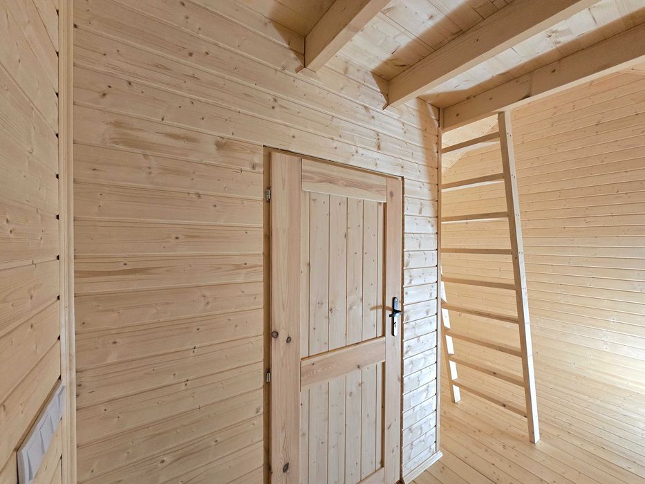 Domek drewniany typu STODOŁA 28m² – komfort, design i szybki montaż!