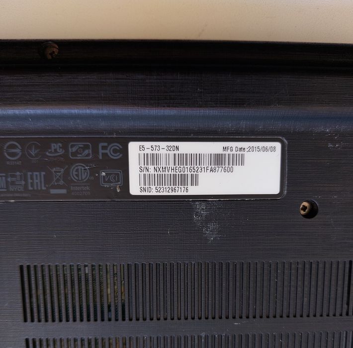 Acer 15.6"/i3 4gen/8gb/ssd/акб 3+ години