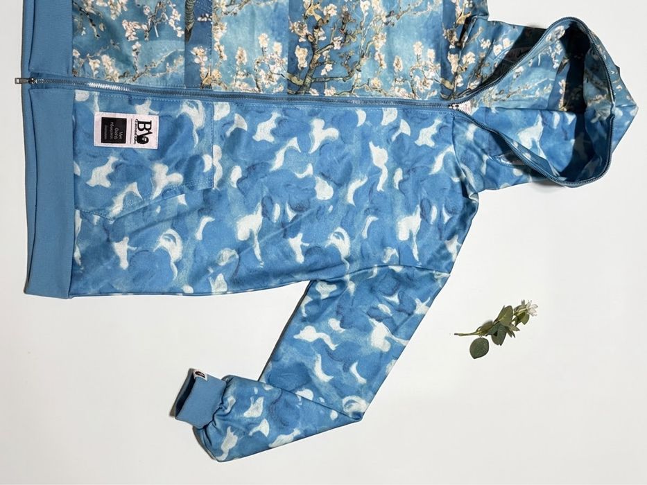 ‼️Без предоплати‼️BAPE Бейп Bape van gogh zip ван гог вангог зіп зип, преміальна якість худі бейп