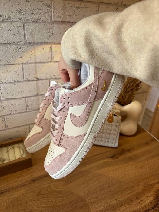 НОВИНКА‼️Nike Dunk Low Pearl Sail Pink жіночі кросівки найк данк данки