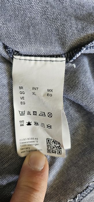 Boss koszulka męska polo z długim rękawem rozmiar XL wymiary foto