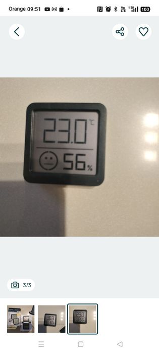 Dwie sztuki Termometr higrometr terrarium gady