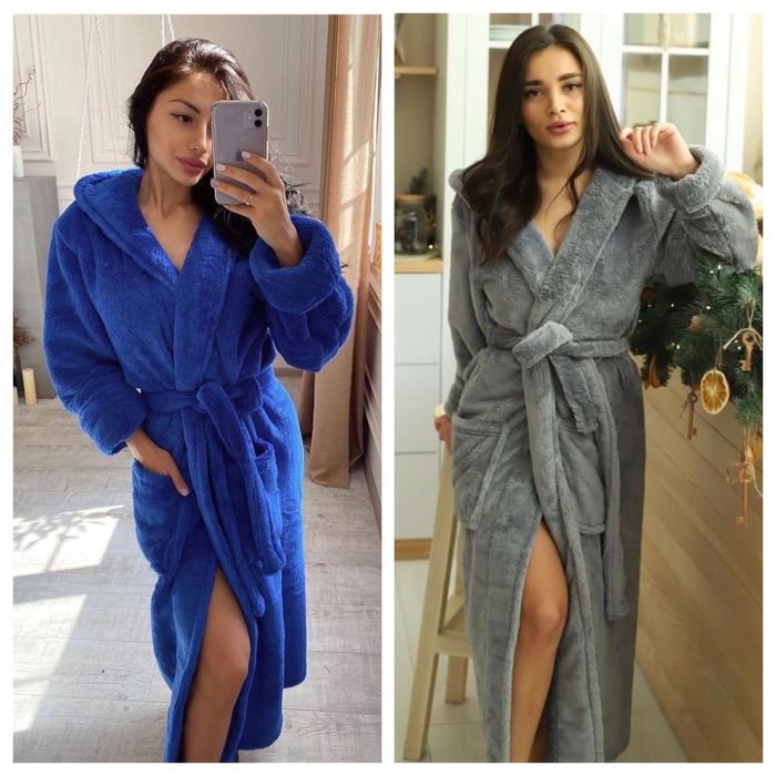 Женский махровый халат больших размеров, батальні жіночі халати