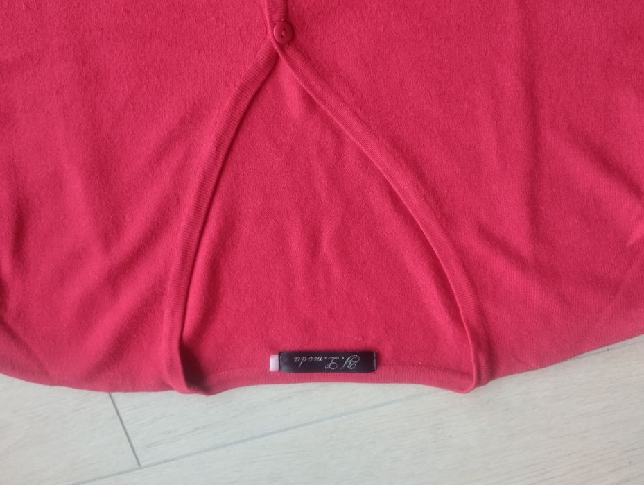 Czerwony sweter kardigan jak nowy r. 42/44
