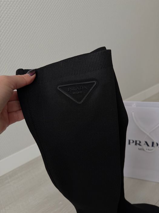 Чулок сапоги ботинки в стиле прада ботфорты