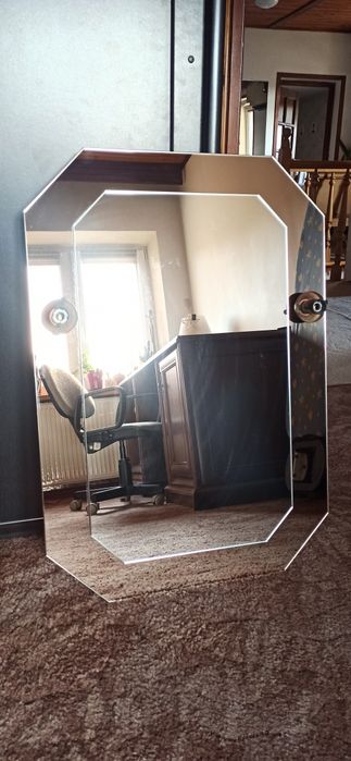 Lustro star świecace duże 80x56