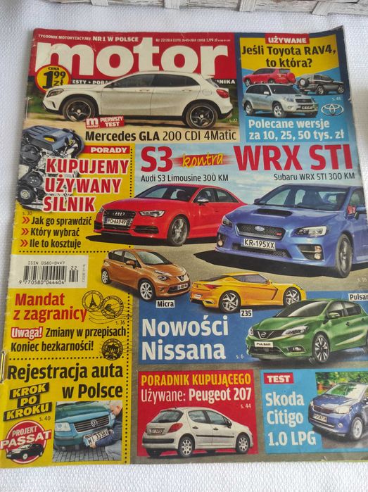 Czasopismo Motor WYSZUKAJ Auto 22/2014 S3 Tourneo RAV4 Juke Alhambra