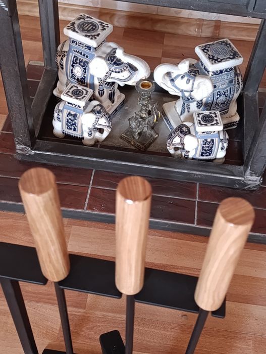 Прилади для каміна,грубки,барбекю. Каміний набір.З дерева.яними ручкам