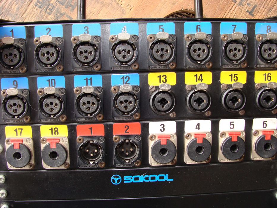 Przewód multicore pyta Klotz Sokol 18 wejść, 6 wyjść, 30 mb.