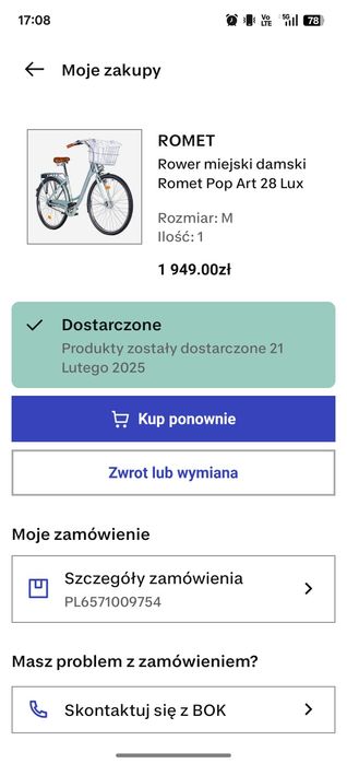 Romet Pop Art lux 28, rower miejski