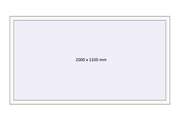 Okno PCV 200x110cm nieotwierane białe