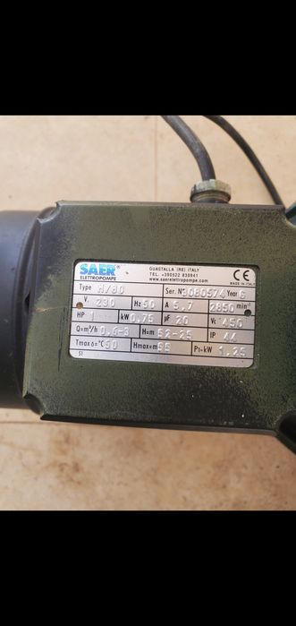 SAER Elettropompe Bomba de Agua M/80