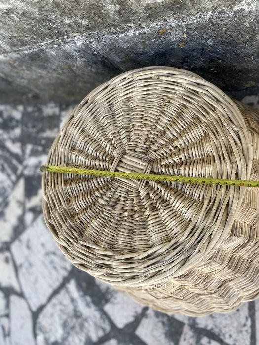 Cesto grande em vime,com pegas laterais,handmade