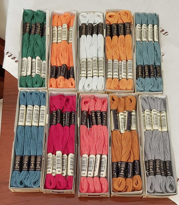 Lote de linhas de bordar Anchor