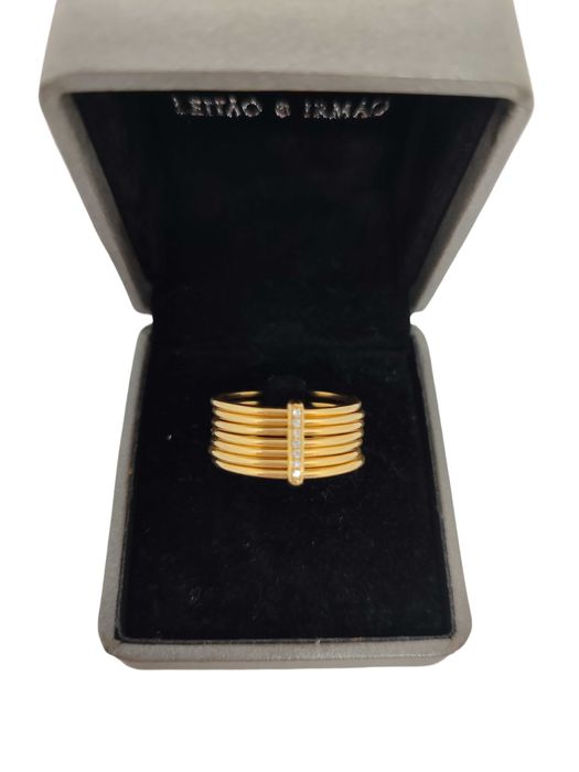 Anel em ouro e diamantes " 7 escravas"