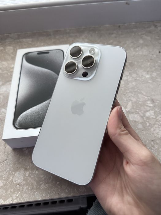 Iphone 15 Pro 128gb White Titanium-100% kondycji baterii
