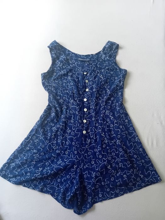 #Essentials kombinezon granatowy wzory