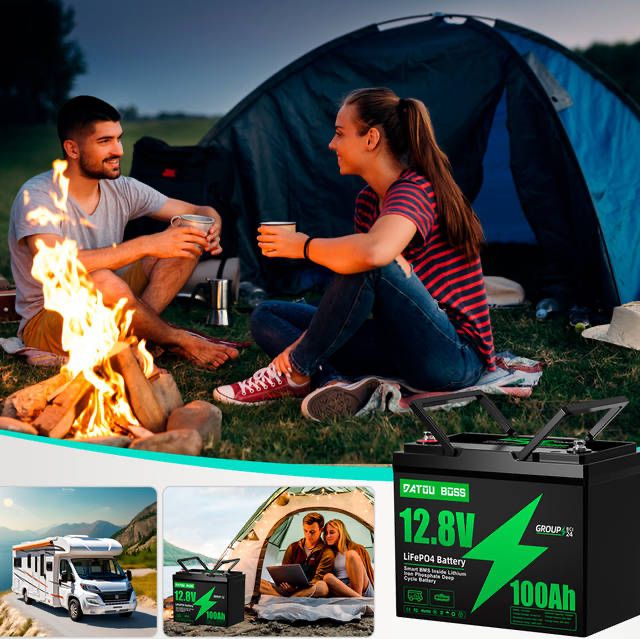 Акумулятор Datou Boss 12V 100Ah LiFePO4 1.2кВт 1280Вт/год з BMS 6000ц